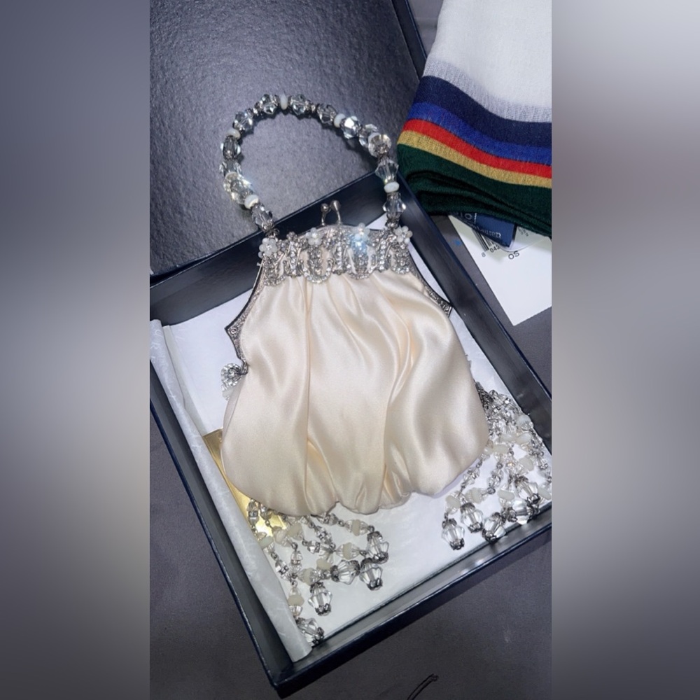 Elegant Cream Evening Bag